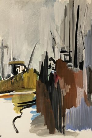 Abstract Fishing boats