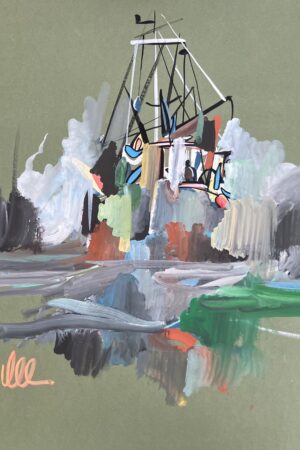 Colourful day at sea