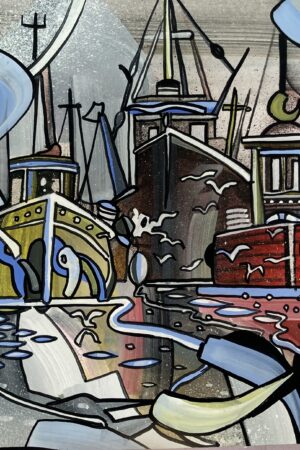 Multicoloured Boats - Abstract